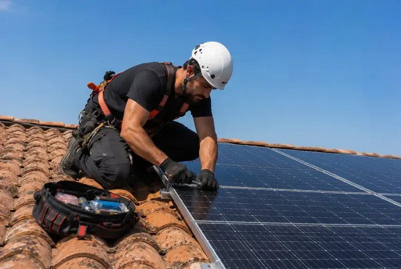 Maintenance et monitoring de panneaux solaires à Caudiès-de-Conflent