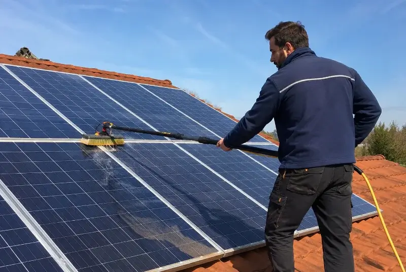 Nettoyage et entretien de panneaux solaires à Caudiès-de-Conflent